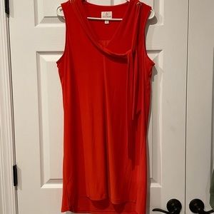 Julie Brown Sleeveless Sheath Dress - Red - Sz L